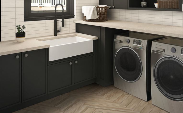 modern laundry room